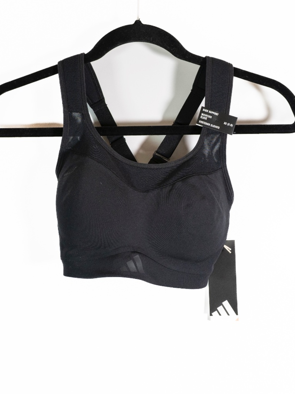 NEW Adidas Women's TLRD Impact Training High Support Sports Bra Black XS